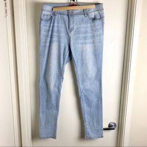 Wax Jean 10” Rise Light Wash Skinny Jeans